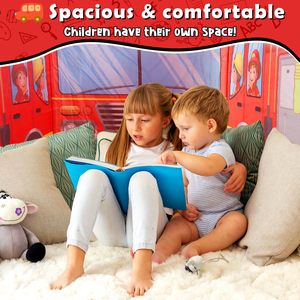 Tienda <span class=keywords><strong>de</strong></span> Campaña Infantil con Diseño <span class=keywords><strong>de</strong></span> Camión <span class=keywords><strong>de</strong></span> Bomberos, Juguete <span class=keywords><strong>de</strong></span> Interior y Exterior, Tienda <span class=keywords><strong>de</strong></span> Campaña Plegable <span class=keywords><strong>para</strong></span> Niños <span class=keywords><strong>de</strong></span> 2 a 4 Años, Niños y <span class=keywords><strong>Niñas</strong></span> - Product Image 4
