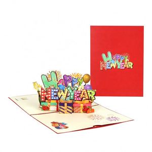 Carte de vœux 3D pop-up pour le Nouvel An avec les <span class=keywords><strong>meilleurs</strong></span> vœux - Product Image 1