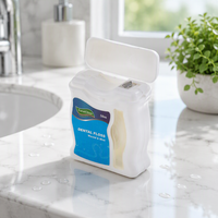 Fil dentaire de qualité supérieure certifié ISO CE avec logo personnalisé, saveur menthe, pour l'hygiène bucco-dentaire à domicile et en voyage