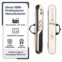 Étui de queue de billard professionnel PELOVE 3B4S en cuir, design avec poche avant, antichoc, PU de haute qualité, double sangle d'épaule, étanche