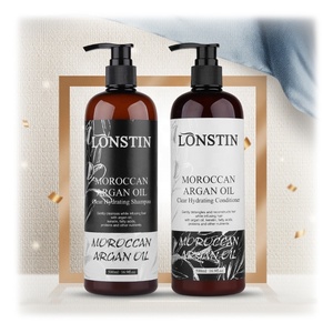 Champú y Acondicionador de pelo liso orgánico, aceite de argán marroquí con etiqueta privada - Product Image 3