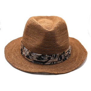 Chapeau de voyage en <span class=keywords><strong>raphia</strong></span> naturel tressé à la main, tendance été 2025, chapeau de cowboy en crochet, chapeau de <span class=keywords><strong>plage</strong></span> - Product Image 2