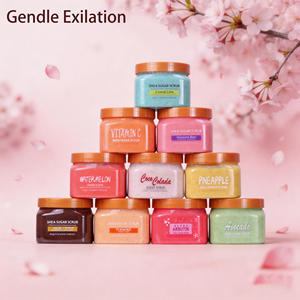 Gommage corporel exfoliant et hydratant en <span class=keywords><strong>gros</strong></span> aux fruits (pêche, pastèque) et au sucre de karité - Product Image 1