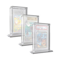 Boîte de rangement transparente en acrylique pour cartes magnétiques, résistante aux UV, pour cartes à collectionner