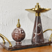 Ensemble de brûleurs d'encens en marbre naturel pour la décoration de la maison au Ramadan, Mabkhara arabe, décoration de table pour la maison