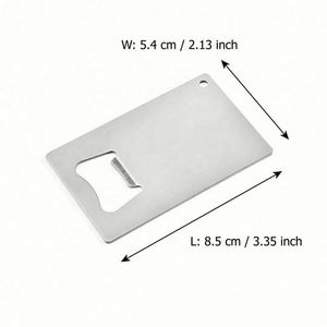 Ouvre-bouteille portable en acier inoxydable durable, écologique et moderne, en forme de carte de crédit, pour cadeaux promotionnels - Product Image 2