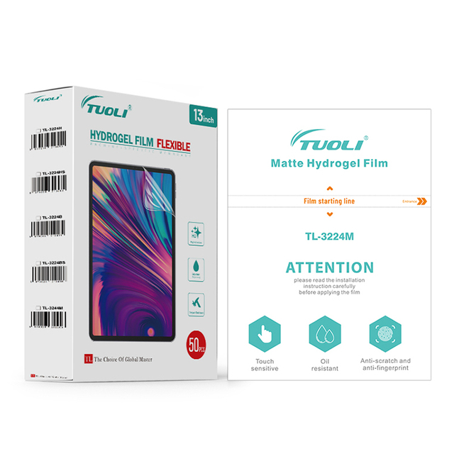 TuoLi 13 Inch Flexible TPU Hydrogel Film Matte Screen Protector for iPad Pro Tablet Laptop Hydrogel Film for Mobile Phones