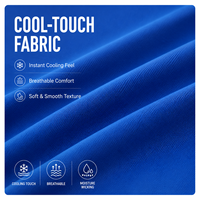 T-shirt Sportif Homme Effet Glacé 210 g/m² Séchage Rapide Vêtement de Sport Personnalisable Logo Technique Sorona Mélange Coton Respirant Performance