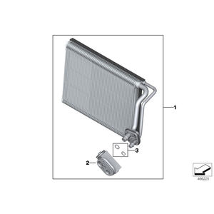 Evaporador de Aire Acondicionado para <span class=keywords><strong>BMW</strong></span> F30 316i <span class=keywords><strong>320d</strong></span> 328i N20, Bobina de Enfriamiento 64119229487, Núcleo de Aluminio para Aire Acondicionado 64116975553 OEM 9229487 - Product Image 4