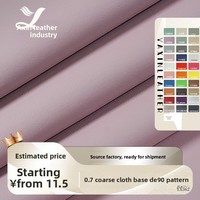 Revêtement de canapé en cuir PU 0,7 mm d'épaisseur, motif gaufré DE90, tricoté, 6 pièces, base en tissu grossier écologique, YX362