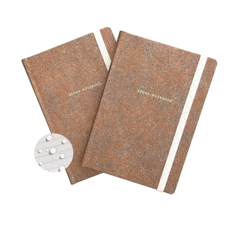 Customized All Weather Notepad Waterproof Stone Paper Notebook A5 size perfect binding All Weather Notebook