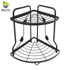 Étagères de salle de bain rondes à trois niveaux Étagères de rangement Étagères de rangement pour meubles belles et atmosphériques - Product Image 5