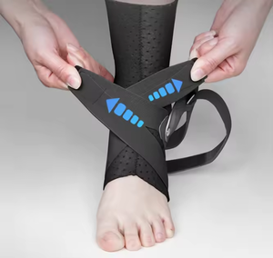 Soporte de Tobillo Deportivo Ajustable de Doble Presión con Diseño Innovador y Protección Contra Esguinces, Diseño Abierto en el Talón - Product Image 4