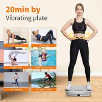 Plateforme vibrante pour exercices corporels complets, Crazy Fit, plaque de massage portable pour usage domestique