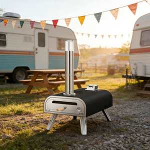 Horno <span class=keywords><strong>de</strong></span> Pizza Portátil Moderno <span class=keywords><strong>de</strong></span> Acero Inoxidable, para Exteriores, Camping, con Combustible <span class=keywords><strong>de</strong></span> Pellets <span class=keywords><strong>de</strong></span> Madera, para Carne, Carbón, Cocina <span class=keywords><strong>de</strong></span> Jardín, Fácil <span class=keywords><strong>de</strong></span> Limpiar - Product Image 2