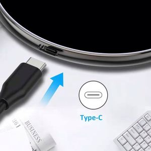 <b>Wireless</b> Charger Smart Phone 15W Portable Aluminum Alloy Desktop LED Light <b>Wireless</b> Fast Charging Station - Product Image 3
