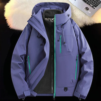 Veste de travail pour homme à capuche 3 en 1, nouvelle arrivée hiver, design style montagne, utilisation en extérieur, 100% polyester, fermeture éclair