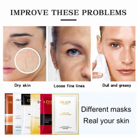 Masque Facial Anti-âge, 1 pièce, soin Facial, Anti-rides, Anti-vieillissement, avec cellules organique, à base de glycines