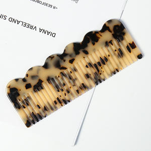 Vendita calda di grandi dimensioni colorato stampa leopardo pettini per capelli in acetato nuovo stile accessori per donne o ragazze - Product Image 5