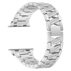 Correas de Metal con Diamantes de Imitación para Relojes <span class=keywords><strong>Apple</strong></span>, Joyería de Lujo para Mujer, Correa de Muñeca con Pedrería Brillante - Product Image 5