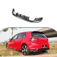 Fiber De carbone Diffuseur de Lèvre de Pare-chocs Arrière pour VW GOLF VII 7 MK7 GTI 2014 haut