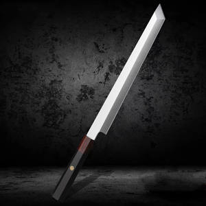Cuchillo de jamón de acero inoxidable de alta calidad, cocina japonesa, Chef, Sashimi, <span class=keywords><strong>cuchillos</strong></span> de Sushi, rebanar salmón, <span class=keywords><strong>cuchillos</strong></span> de cocina, herramientas de corte - Product Image 2