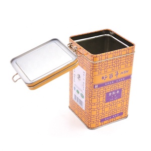 מזון כיתה תה קופסא פח עם אבזם מנעול מיוחד מכסה תה פח מותאם אישית לוגו עיצוב חבילות - Product Image 5