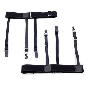2 Piezas Unisex de Negocios Ajustables Sujetadores de Camisa con Hebillas de Clip Elásticas para Pierna y Muslo, Sujetadores de Camisa Metálicos - Product Image 5