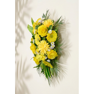 Ramo de Flores Artificiales Amarillas, Guirnaldas Decorativas y Arreglos Florales Colgantes de Pared para Decoración del Hogar, Bodas y Fiestas - Product Image 3