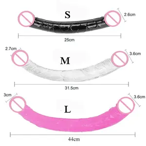 S/M/L Size Double Realistic Dildo for Women Lesbian Strapon Dildo G-Spot Vagina Anal Masturbator Sex Toys for Women Man Dildo