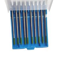 Electrodos de Tungsteno WP Green Tip de 1.6mm/2.4mm/3.2mm/150mm/175mm para Soldadura TIG, AWS A5.12 EWP AC 15-250A para Aluminio/Magnesio