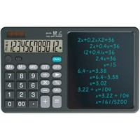 BESTLINE 2025 tablette d'écriture LCD électronique scientifique à 12 chiffres calculatrice scolaire alimentée par batterie calendrier en plastique école