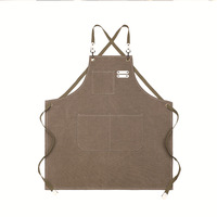 Tablier de cuisine personnalisé avec logo imprimé sur toile, pour restaurant, café, serveur, chef, pour hommes