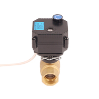 Vanne à bille électrique à solénoïde OEM DN15 24V en laiton compacte motorisée pour système d'arrosage automatique