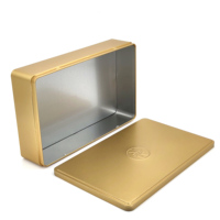 Boîte d'emballage rectangulaire en fer blanc pour biscuits, personnalisable OEM/ODM, 270x170x61mm, boîte cadeau en métal de qualité alimentaire pour biscuits au beurre