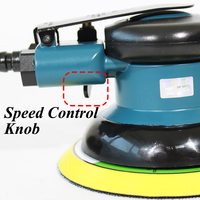 Lijadora Neumática DongCheng DIY de 5 Pulgadas, 12000 RPM, Amoladora Orbital Aleatoria, Diámetro Orbital de 5 mm, Velocidad Variable