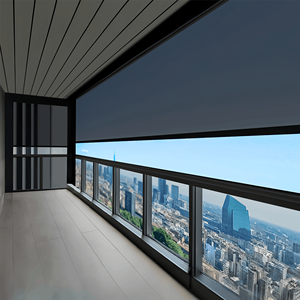 Вертикальные жалюзи Dreamy Venetian из ПВХ, однотонные, 100% затемняющие, с защитой от УФ-излучения, со встроенным электроприводом, для отелей и офисов - Product Image 4