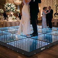 Dalles de panneaux LED magnétiques sans fil 16x16 pieds pour piste de danse de boîte de nuit, contrôle par téléphone, pour mariage