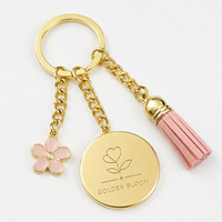 Porte-clés en métal personnalisé avec pendentif gland, conception OEM, cadeau, vente en gros, fabricant, fournisseur