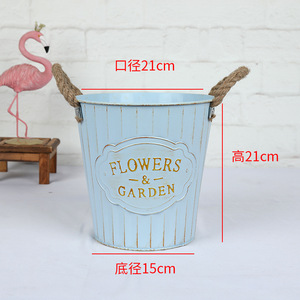 17cm Ironwork <b>Pot</b> with Drainage Hole Corner <b>Succulent</b> Flower Growing Wedding Display Stand Plant Metal Rack - Product Image 3