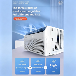 เครื่องปรับอากาศแบบติดหน้าต่าง <span class=keywords><strong>6000BTU</strong></span>, 8000BTU, 10000BTU และ 12000BTU แบบพกพา ประหยัดพลังงาน เงียบพิเศษ พร้อมรีโมทคอนโทรล - Product Image 4