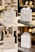 Sacs cadeaux en kraft personnalisés pour chocolat, design de fève de cacao dorée fondue, emballage de luxe pour confiserie