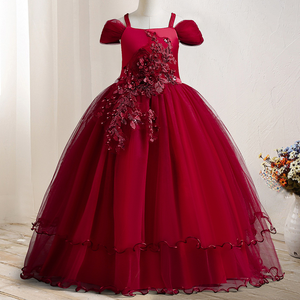 Vestido de Fiesta <span class=keywords><strong>para</strong></span> <span class=keywords><strong>Niñas</strong></span>, Estilo Princesa, con Bordado Vintage, Encaje, Hombros Descubiertos, <span class=keywords><strong>para</strong></span> <span class=keywords><strong>Cumpleaños</strong></span> y Eventos Formales - Product Image 2
