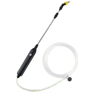 Electric Watering Spray Wand Rechargeable Portable Battery Garden Sprayer with 3 Nozzles and 3M Hose Multi-Purpose Plant