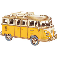 Manual de Práctica de Decoración del Hogar DIY, Rompecabezas de Madera 3D para Adultos y Niños, Rompecabezas 3D de Autocaravana
