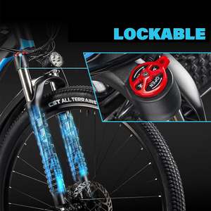 Vélo de montagne EU 21 vitesses, moteur 750W, batterie longue durée 48V 17.5Ah, système de freinage à disque mécanique, pneus larges 29 pouces, VTT rapide pour adultes - Product Image 4