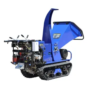 tracked wood chipper with pruing shears