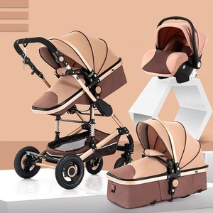 Poussette bébé en métal haute performance, siège réversible et inclinable, légère, pliable, amortissante, pour enfants de 0 à 6 mois - Product Image 3