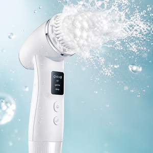 Cepillo Limpiador <span class=keywords><strong>Facial</strong></span> Eléctrico Recargable Portátil con Pantalla Inteligente, Exfoliante <span class=keywords><strong>Facial</strong></span> Giratorio Impermeable para el Cuidado Diario - Product Image 6