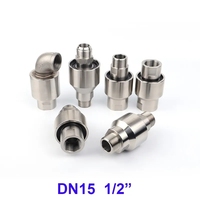 Joint rotatif haute pression 200Bar 360 degrés 50RPM DN15 1/2 pouces G NPT SS 304 Bride Grue à tour Pulvérisation Raccord pivotant hydraulique